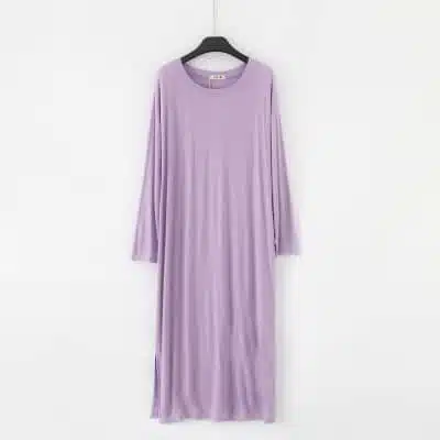 Robe de nuit tee-shirt unicolore – Image 2