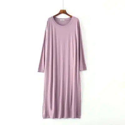 Robe de nuit tee-shirt unicolore – Image 5