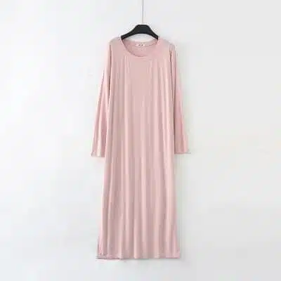 Robe de nuit tee-shirt unicolore – Image 4
